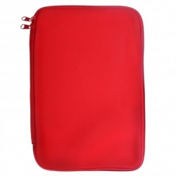 Pouzdro TABLET neopren 7"- 8,9" red (22x14cm), zapínaní na zip, univezální