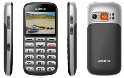 ALIGATOR A870 GPS Senior šedý + stolní nabíječka - kopie