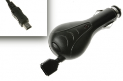Samonavíjecí autonabíječka pro HTC mini USB 1A / Sony Ericsson X1 Xperia
