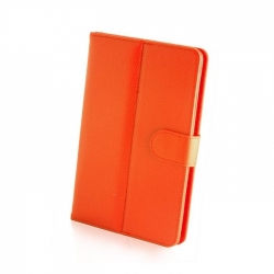 Pouzdro TABLET BOOK 10" oranžové  (270x165mm), se stojánkem, univerzální, 