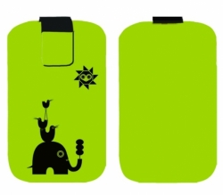 Pouzdro FRESH velikost iPhone Elephant green (125x70x10mm)