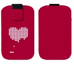 Pouzdro FRESH velikost iPhone Heart red (125x70x10mm)