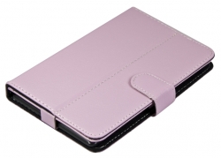 Pouzdro TABLET BOOK 7" pink (195x120mm), se stojánkem, univerzální, syntetická kůže